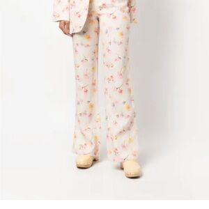 Zadig & Voltaire vanilla Floral Wide Leg Pants
